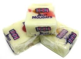 Nougat is the stuff inside candy bars that makes them so fluffy and delicious. Go Nuts For Brach S Jelly Nougats