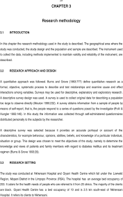 Research methodology refers the discussion regarding the specific methods chosen and used in a research paper. Quantitative Research Methodology Example