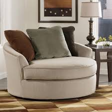 A chair and a half is an extremely comfortable and versatile piece of furniture that is larger than a standard armchair but smaller than a loveseat. Round Living Room Chairs 4 Swivel Upholstered And Oversized Chair A Half Cuddle Swivel Jpg Acecat Org