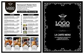 Choisissez entre des milliers de modèles de logo de conception professionnelle adaptés aux secteurs principaux pour compléter votre carte de visite. 6 Free Food Restaurant Menu Card Templates For Ms Word