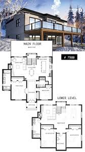 Open living floor plan lake house design with walkout basement. Open Concept Lake House Plans Walkout Basement Novocom Top