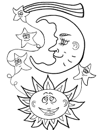 Click the sun and moon coloring pages to view printable version or color it online (compatible with ipad and android tablets). Sun And Moon Coloring Page Free Printable Coloring Pages For Kids
