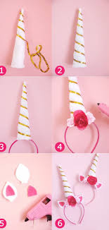 Haarreif Fasching Kopfschmuck Basteln Ideen Einhorn Party Ideen Diy Unicorn Einhorn Party