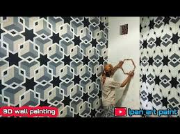 7 ide lukisan dinding menarik buat rumah minimalis. Design Cat Tembok 3d Part 1 3d Wall Paining Optical Illusion Wall Painting 3d Youtube Ilusi Optik Mural Ilusi