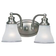 Sea Gull Lighting Alexandria 2 Light Two Tone Nickel Vanity Light 40010 773 In 2020 Vanity Lighting Vanity Light Fixtures Bathroom Vanity Lighting