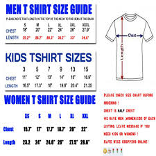 Childrens Tee Shirt Size Chart Rldm