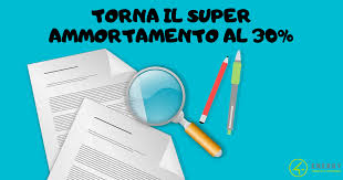 Torna Il Super Ammortamento Al 30 4 Energy