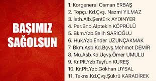 Kazada 11 askerimiz şehit olurken 2 asker yaralandı. Au8n8sd Qmwcdm