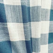 Feel soft on the skin. Gingham Linen Checked Linen Fabric Plaid Material Buffalo Check Cotton Yarn 140cm Wide Duck Blue White Lush Fabric
