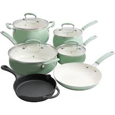 It's got a unique rustic aesthetic that's subtle enough to fit in with. Pioneer Woman Classic Belly Gradient Cookware 10 Pc Set Non Stick Household Shop The Exchange