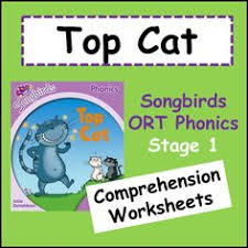 Top Cat Oxford Reading Tree Songbirds Phonics Stage 1 Comprehension Worksheets Oxford Reading Tree Reading Tree Phonics