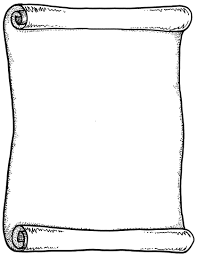 Perfect Scroll Coloring Page Scroll Templates Drawing Templates Paper Template