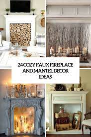 A fake wall fireplace can provide the perfect place for a digitally generated fire (with or without heater). 24 Cozy Faux Fireplace And Mantel Decor Ideas Jetzt Bestellen Unter Http Www Woonio De Ideen Zum Haus Fake Fireplace Fireplace Decor Faux Fireplace Mantels