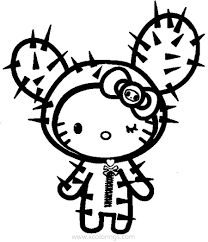 Download cactus images and photos. Tokidoki Coloring Pages Cactus Hello Kitty Xcolorings Com