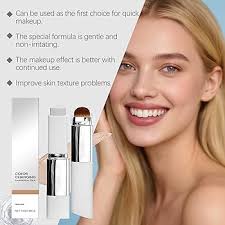 White Stick Foundation, 2PC Chartming Colour Changing Foundation Stick,  Blanc Cover Cream Stick, Dual-Ended Full Coverage Hydrating Concealer Balm  With Brush Head,Suitable for All Skin Types(Natural) : Amazon.co.uk: Beauty