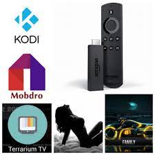 To solve this, the amazon fire stick jailbreak technique is there to enable anyone to get access to a wide range of online media content using the fire stick device. Jailbroken Amazon Fire Stick Fully Loaded W Kodi 17 6 Mobdro Terrarium Tv And 15 Other Premium Apks Firestick Io