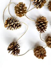 Pinecone Garland Pine Cone Garland Natural Forest Etsy Natural Christmas Decor Boho Christmas Decor Minimalist Christmas Decor