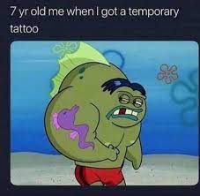 Tattooforaweek Com On Twitter A 7yr Old When They Got A Temporary Tattoo Fish Meme Kids 90s 90skid Temporarytattoo Faketattoo Fun Funny Omg Though Thoughkid Https T Co H6b4ueynxw