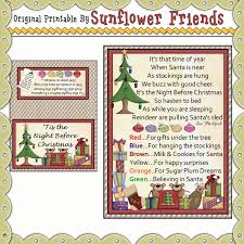 The first poem is brought to you from leilani and emily at justatouchofcrazy.com. Night Before Christmas Mm410 Sunflower Friends 0 36 Sunflower Friends Clipart Collections And Computer Printables