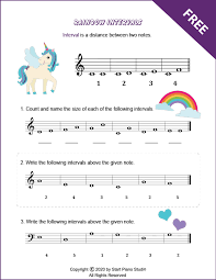 Rainbow Intervals Practice Worksheet 1 Start Piano Studio In 2020 Music Activities Practices Worksheets Piano Teaching