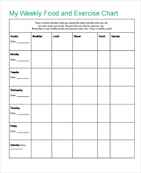 7 Food Chart Templates Free Sample Example Format