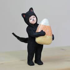 Maybe you would like to learn more about one of these? 6 25 Black And Orange Child In Cat Costume With Giant Candy Corn Halloween Decor Walmart Com Walmart Com