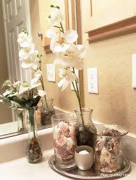 How To Make A Spa Bathroom Display On A 15 Budget Restroom Decor Beach Theme Bathroom Dollar Store Decor
