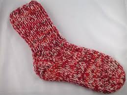 Alles zu sockenwolle, nadeln und technik, inkl. Ein Paar Handgestrickte Super Dicke Socken In Grosse 38 39 Rot Weiss
