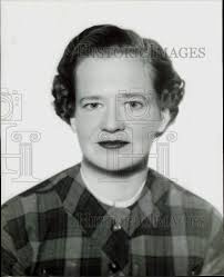 1955 Press Photo Mrs. Edwin Brown, Saint Thomas chapel guild president.