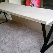 Patas De Mesa De Metal Z Conjunto De 2 Etsy Metal Table Legs Table Legs Metal Table