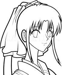 Our shop retails rurouni kenshin coloring dance 6 pieces (completed) rurouni kenshin bandai 455888 pvc figure on the web. How To Draw Kaoru Kamiya Rurouni Kenshin Step By Step Drawing Guide By Dawn Dragoart Com