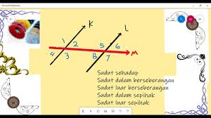 (2x + 4) + 6x + 72 0 = 180 0 8x + 76 0 = 180 0 8x = 104 0 x = 13 0. Sudut Yang Terbentuk Jika 2 Garis Sejajar Dipotong Suatu Garis Youtube