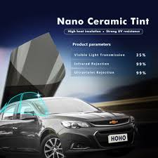 1 52 0 5m 35 Vlt Shade Automotive Window Tint High Insulation 99 Uv Proof Nano Ceramic Tinting Film 60 X20 Window Tint Film Tinted Windows Car