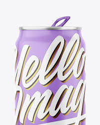 Download Metallic Drink Can With Glossy Finish Mockup In Can Mockups On Yellow Images Object Mockups PSD Mockup Templates