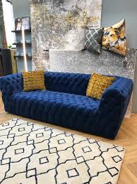 Beautifully crafted blue sofa available at extremely low prices. Premium Royal Blue Sofa Calder Valley Flooring