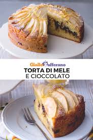 Torta Mele E Cioccolato Ricetta Idee Alimentari Pasti Italiani Ricette