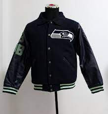 Seattle Seahawks Black Wool Jacket Wool Jacket Jackets Seattle Seahawks
