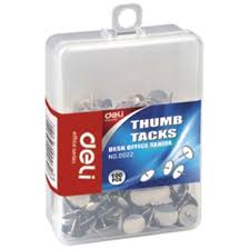 Metal detecting on the beach. Deli E0022 Thumb Tacks Metal Silver 100 Box
