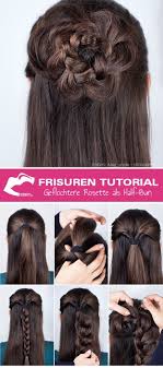 frisuren tutorial wie sie die geflochtene rosette kreieren frisuren haartutorial frisuren tutorial