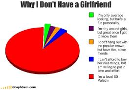 why i dont have a girlfriend or boyfriend pie chart