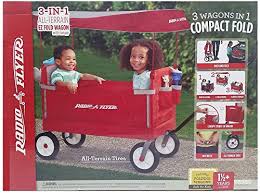 Radio Flyer 3 In 1 Off Road Ez Fold Wagon With Canopy The