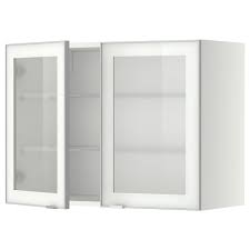 Ikea hängeschrank praktisch, bequem bietet viel stauraum platz maße bxhxt 180x27,5x26 mit minimum. Metod Wandschrank Mit Boden 2 Glasturen Weiss Jutis Frostglas Ikea Deutschland