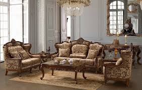 Brabion French Style Fabric Sofa Set Ruang Keluarga Kursi Ruang Keluarga Dekorasi Ruang Tamu