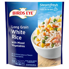 Birds eye has announced a recall of the above product. Birds Eye Steamfresh Selects Long Grain White Rice With Mixed Vegetables Shop Entrees Sides At H E B