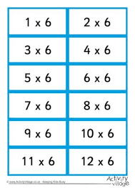 Pin On Times Tables Flash Cards