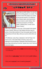 Maybe you would like to learn more about one of these? Labour Day And Music A Cultural Expression Worksheet