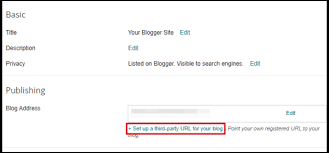 How To Map Your Domain Name With Blogger Knowledge Base