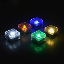 Lohome Solar Glass Brick Lights Pack Of 6 Path Led Lights Outdoor Ice Cube Night Lamp For Garden Courtyard Pathway Ip67 Wa Cube Light Led Lights Packing Light