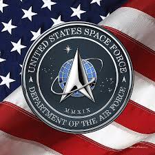 According to a senior administration official, the flag is derived from the space force's seal, which features a silver delta. United States Space Force U S S F Seal Over American Flag Digital Art By Serge Averbukh