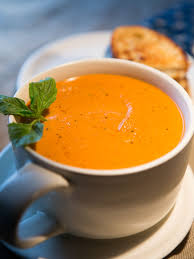 Homemade Roasted Tomato Soup Recipe Roasted Tomato Soup Food Network Recipes Roasted Tomatoes